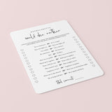 Bachelorette Would She Rather Game Printable