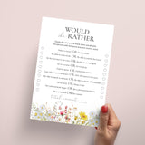 Printable Mothers Day Game Bundle with Wildflowers