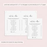 Girl Birthday This or That Game Printable