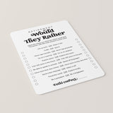 Retirement Would They Rather Questions Printable