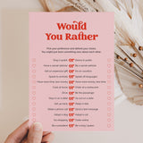 Would You Rather Couple Questions Digital Download