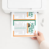 St Patrick Party Printable Game Would You Rather