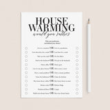Housewarming Would You Rather Questions Printable by LittleSizzle