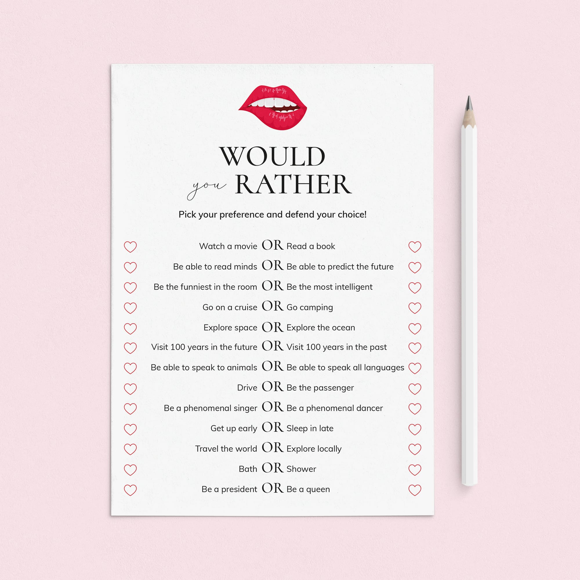 Ladies Night Would You Rather Questions by LittleSizzle