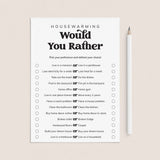 Housewarming Would You Rather Game Digital Download by LittleSizzle