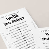 Housewarming Would You Rather Game Digital Download