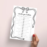 Couple Would You Rather Questions Printable