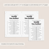 Housewarming Would You Rather Game Digital Download