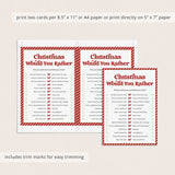 Christmas Would You Rather Questions for Adults