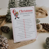 Christmas Party Icebreaker Would You Rather Questions Printable