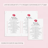 Ladies Night Would You Rather Questions