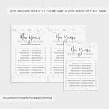 New Year's Would You Rather Questions Printable