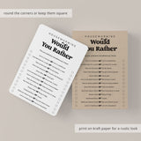 Housewarming Would You Rather Game Digital Download