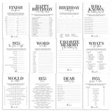 Born in 1935 90th Birthday Party Games Bundle For Men by LittleSizzle