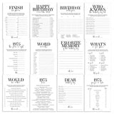 Born in 1975 50th Birthday Party Games Bundle For Men by LittleSizzle