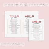 Couples Games Bundle Printable