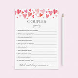 Fun Couples Quiz Questions Printable by LittleSizzle