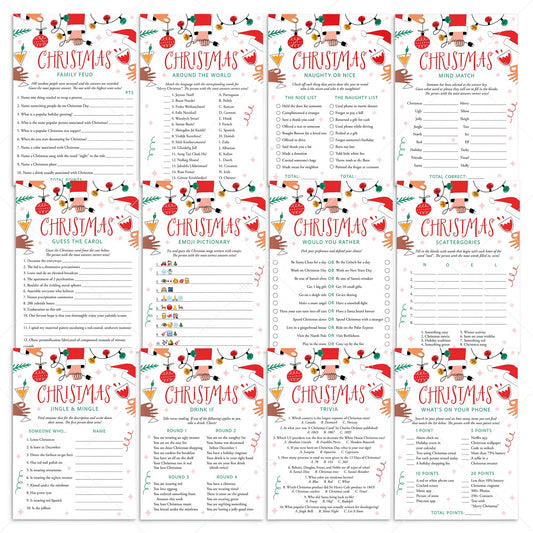 Let's Get Lit Christmas Party Games Bundle by LittleSizzle