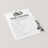 Bride or Die Bridal Shower Games Bundle Printable