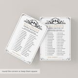 Match That Phobia Halloween Quiz with Answers Printable