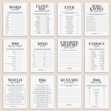 Married in 1966 60th Wedding Anniversary Party Games Bundle by LittleSizzle