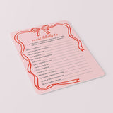 Wavy Border Galentines Day Games Printable Red and Pink