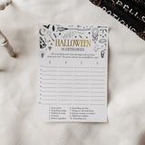 Witchy Halloween Party Game Scattergories