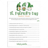St. Patrick's Day Family Feud Questions and Answers Printable by LittleSizzle
