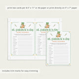 St Patricks Day Word Scramble with Answer Key Printable