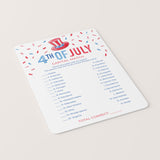 4th of July Game US Capital Match with Answers