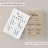 Anniversary Party Game What's On Your Phone Printable