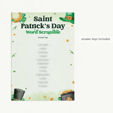 St Patricks Day Party Printable Game Bundle for Adults