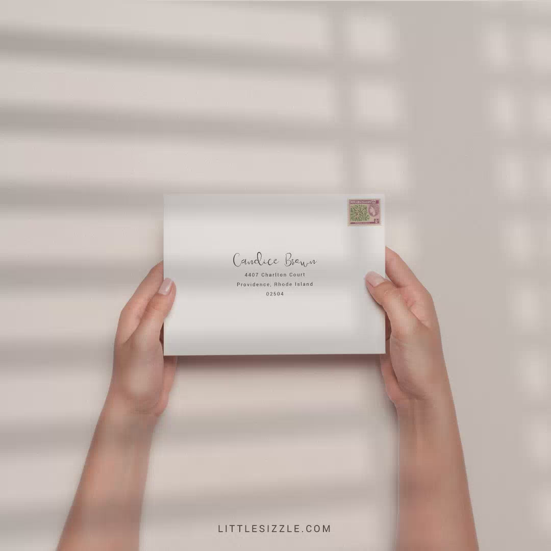 Postponed Bridal Shower Announcement Floral Template Instant Download