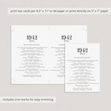 1942 Trivia with Answers Printable