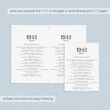 83rd Birthday Games For Him Born in 1942