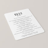 1942 Trivia with Answers Printable