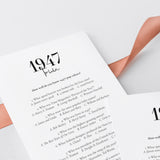 1947 Trivia with Answers Printable