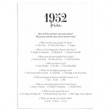 1952 Trivia with Answers Printable by LittleSizzle