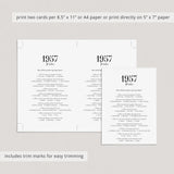 1957 Trivia with Answers Printable