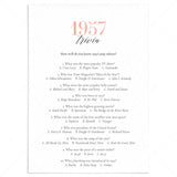 1957 Trivia Questions and Answers Printable by LittleSizzle