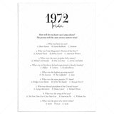 1972 Trivia Questions and Answers Printable by LittleSizzle