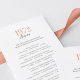 1972 Trivia Game with Answers Printable
