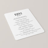 1992 Trivia Questions and Answers Printable