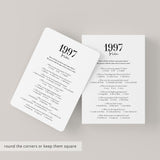 1997 Trivia Quiz with Answers Digital Download