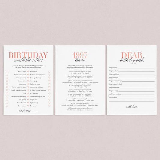 28th Birthday Games Bundle for Her Born in 1997 by LittleSizzle
