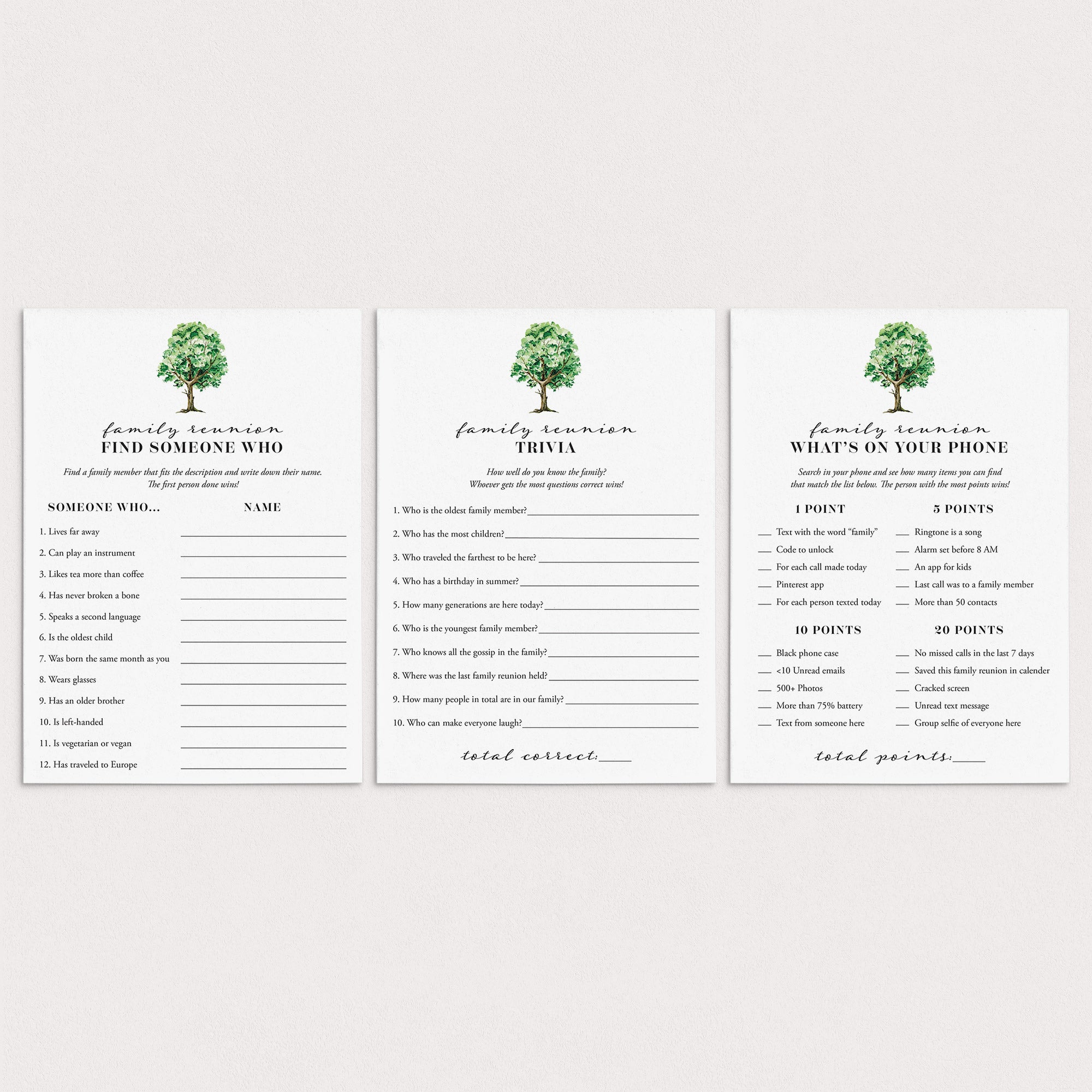 Family Gathering Icebreaker Games by LittleSizzle