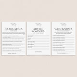 Modern Graduation Games Printable by LittleSizzle