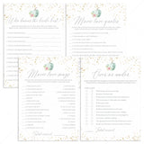 Autumn Bridal Shower Games Bundle Floral Pumpkin by LittleSizzle