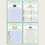 St. Patrick's Day Games for Adults Printable & Virtual