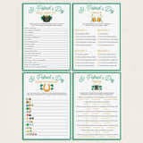 St. Patrick's Day Games for Adults Printable & Virtual by LittleSizzle